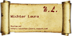 Wichter Laura névjegykártya